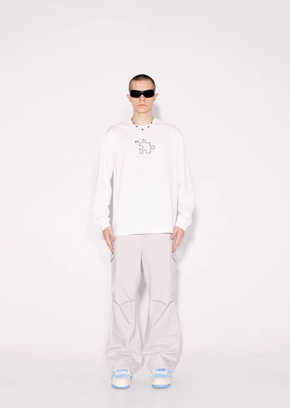 YADcrew Jigsaw Long Sleeved Tee