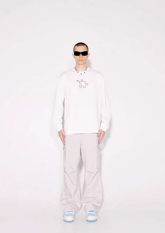 YADcrew Jigsaw Long Sleeved Tee