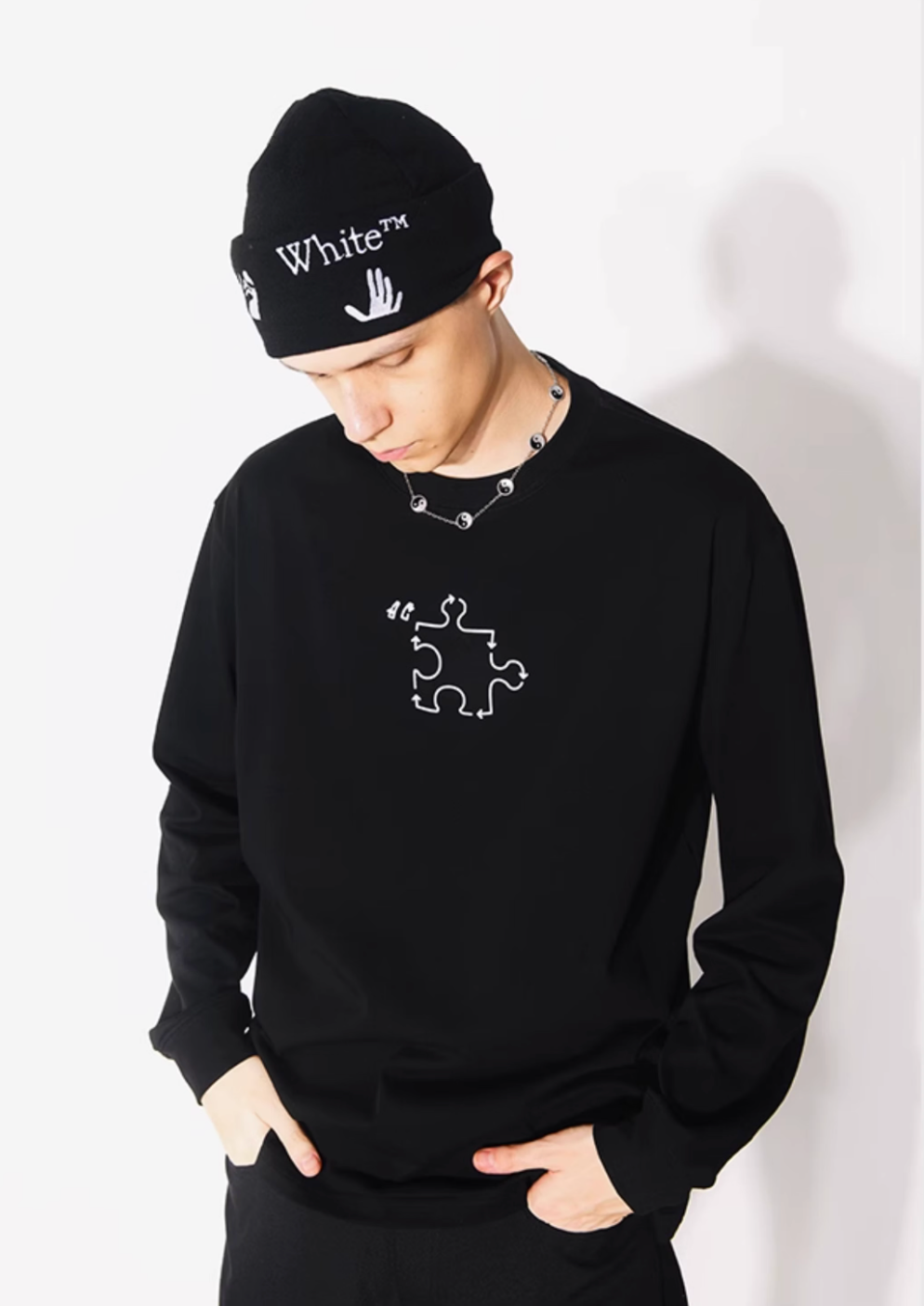 YADcrew Jigsaw Long Sleeved Tee