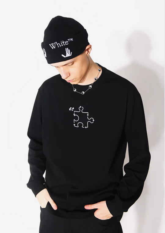 YADcrew Jigsaw Long Sleeved Tee