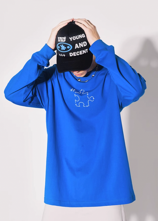 YADcrew Jigsaw Long Sleeved Tee