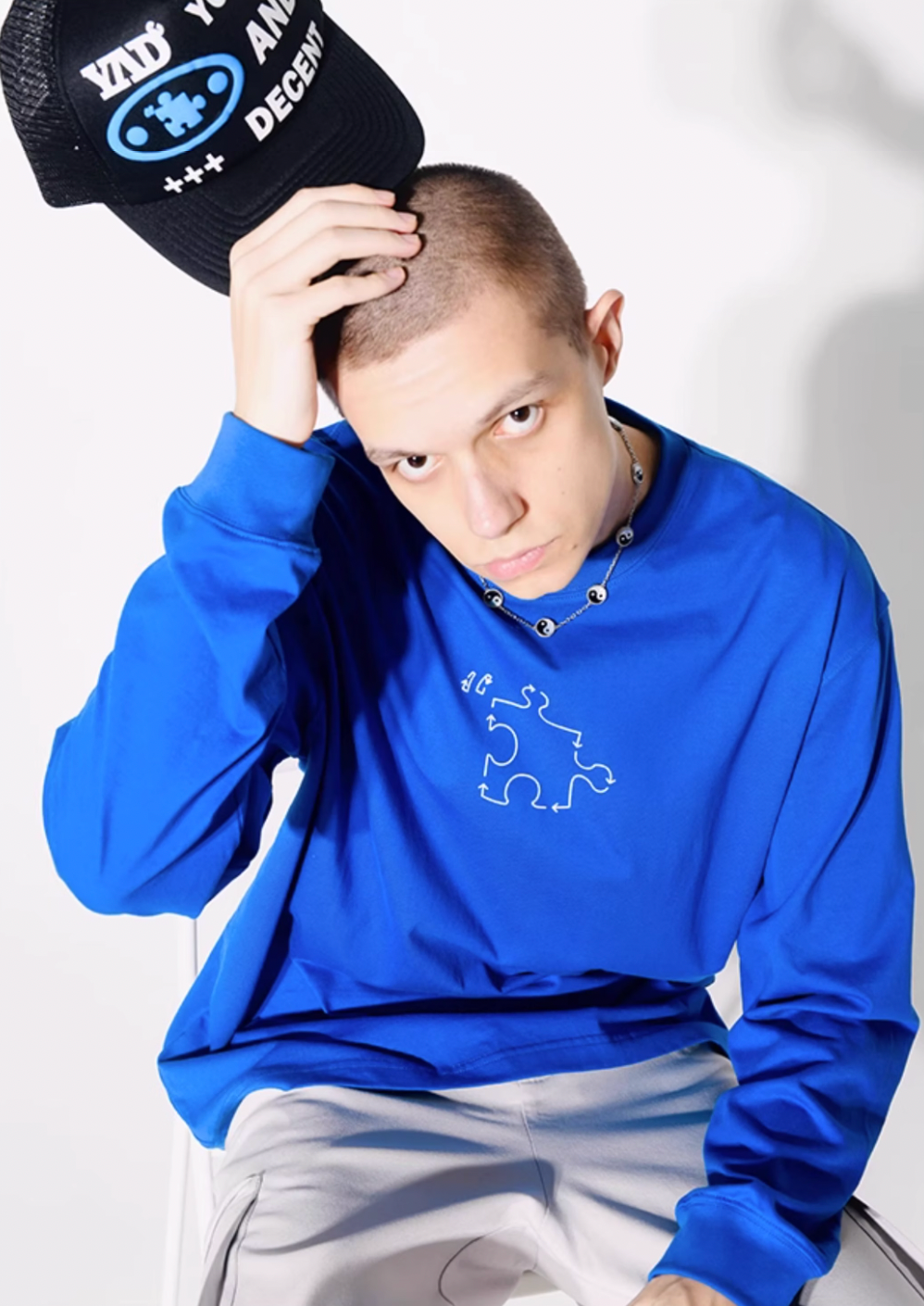 YADcrew Jigsaw Long Sleeved Tee