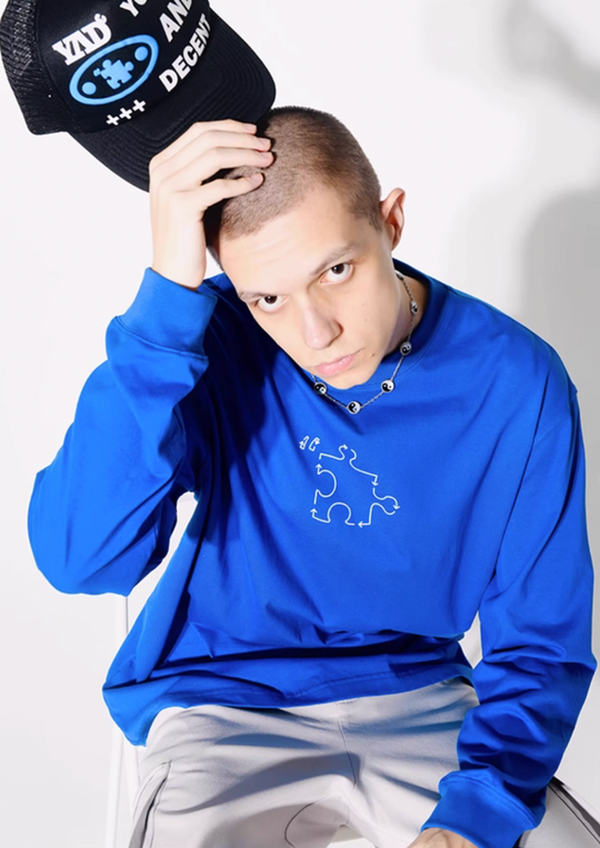 YADcrew Jigsaw Long Sleeved Tee
