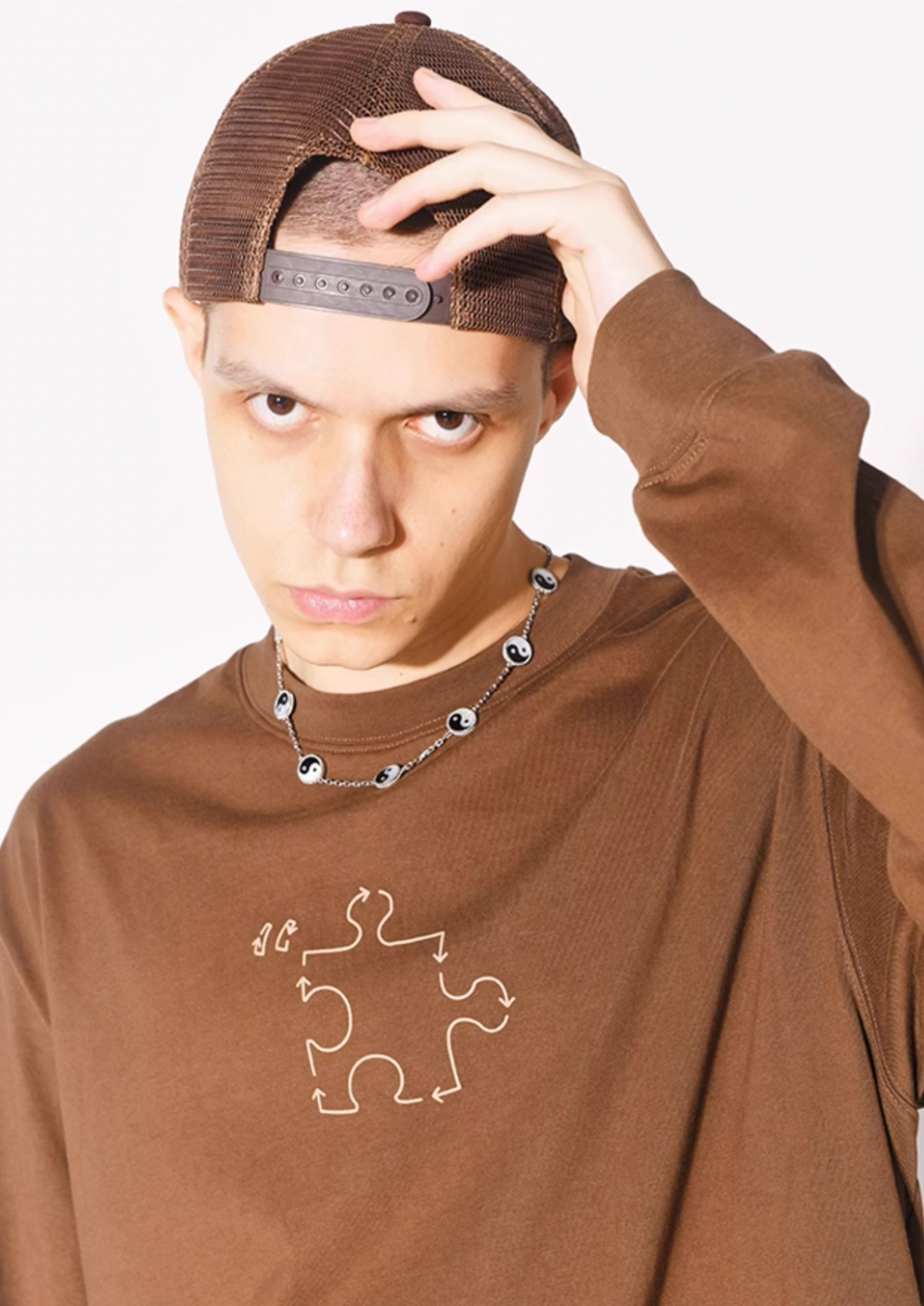 YADcrew Jigsaw Long Sleeved Tee