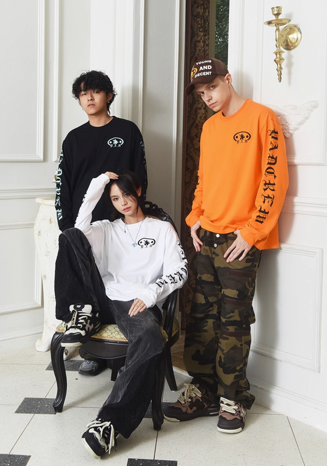 YADcrew Gothic Long Sleeved Tee