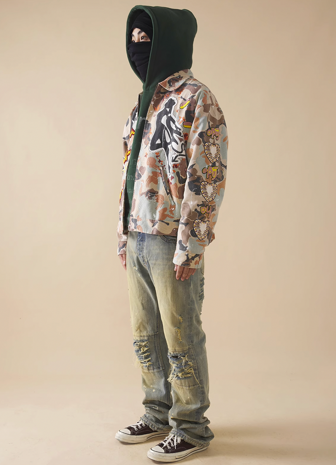 EVILKNIGHT(EK) Splash Ink Custom Camouflage Jacket