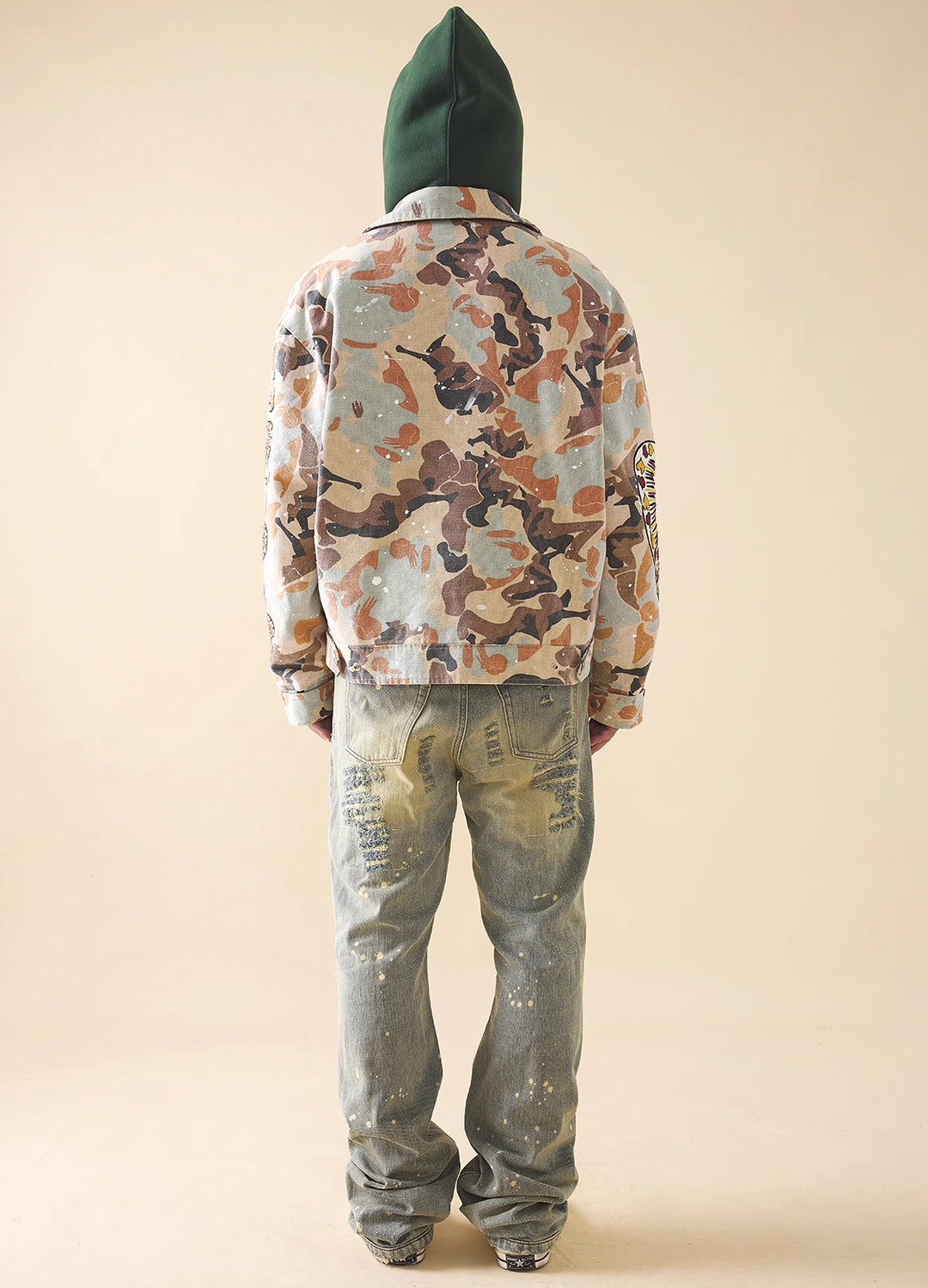 EVILKNIGHT(EK) Splash Ink Custom Camouflage Jacket