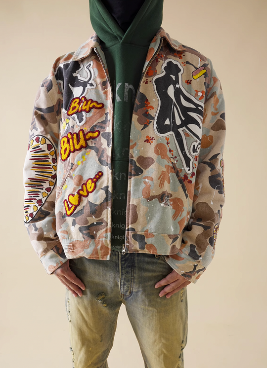 EVILKNIGHT(EK) Splash Ink Custom Camouflage Jacket