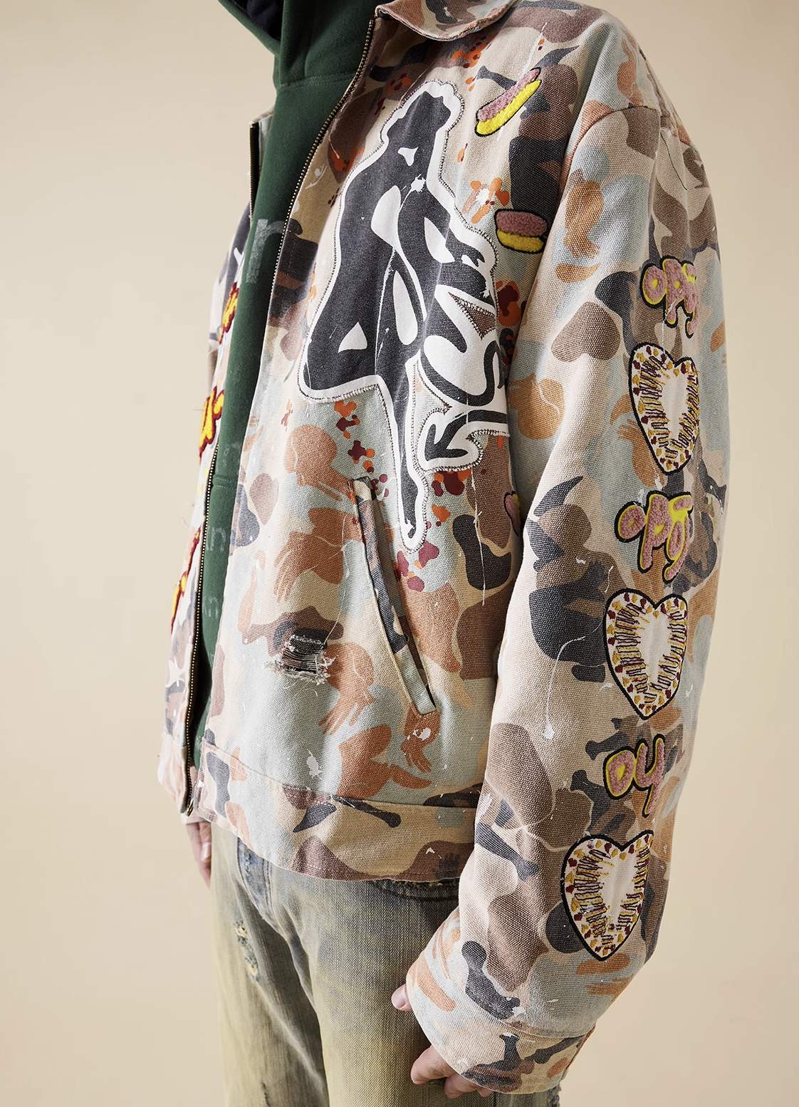 EVILKNIGHT(EK) Splash Ink Custom Camouflage Jacket