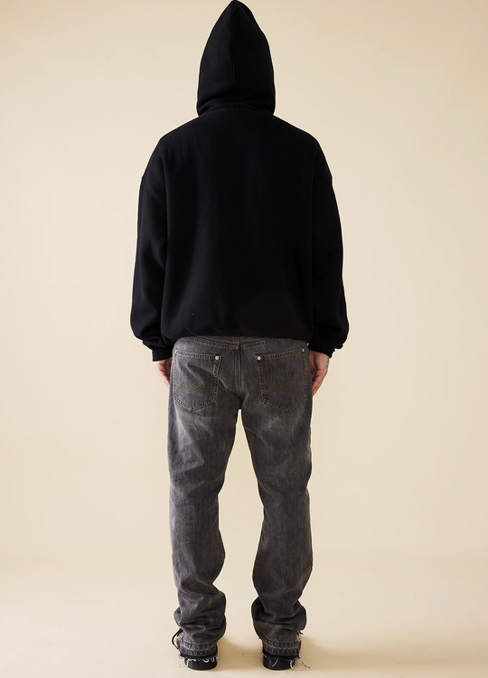 EVILKNIGHT(EK) Basic Logo Mottled Printing Hoodie