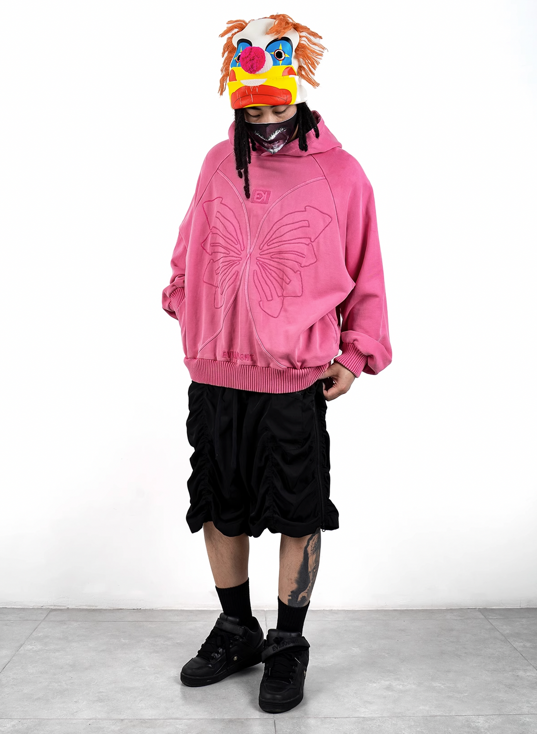 EVILKNIGHT(EK) Embroidery Butterfly Hoodie