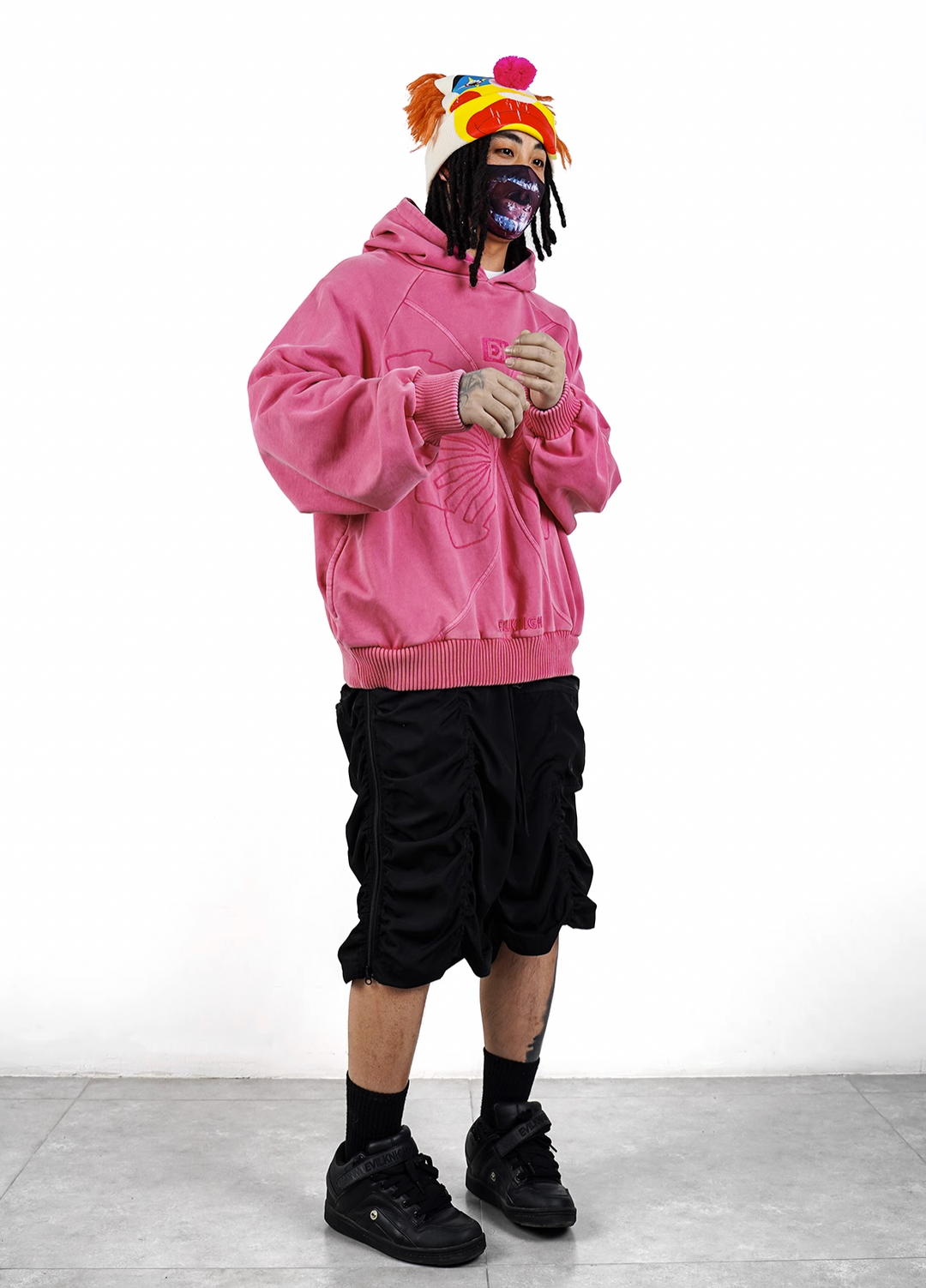 EVILKNIGHT(EK) Embroidery Butterfly Hoodie