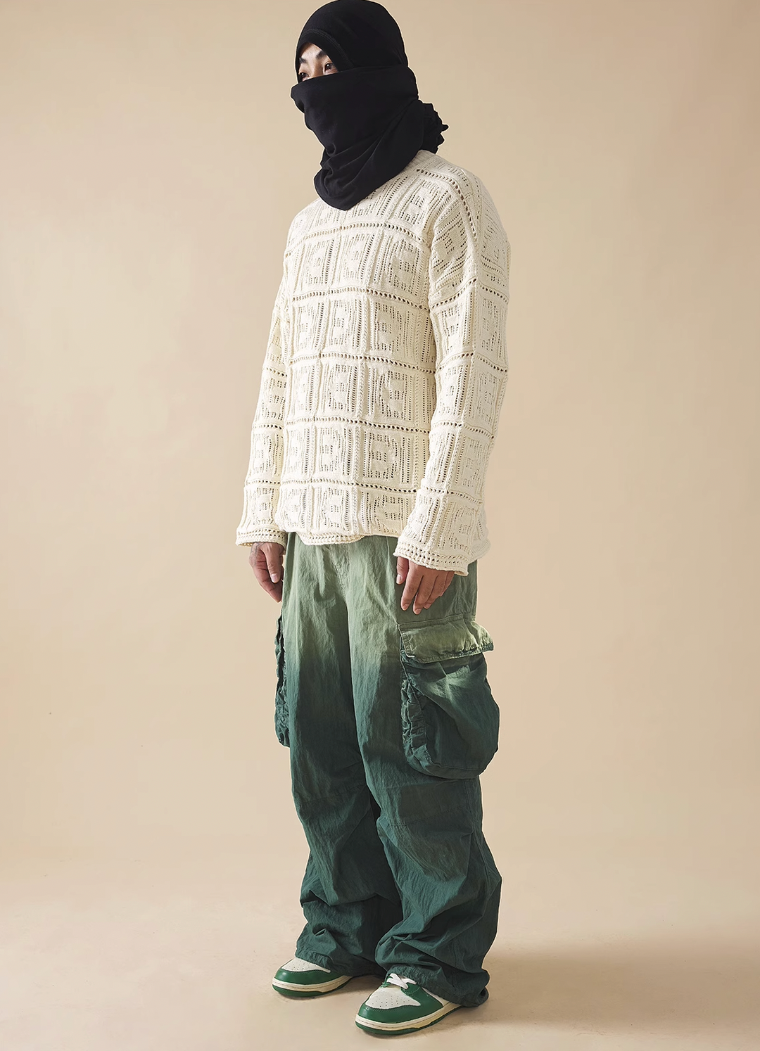 EVILKNIGHT(EK) Hanging Dye Washed Gradient Work Pants