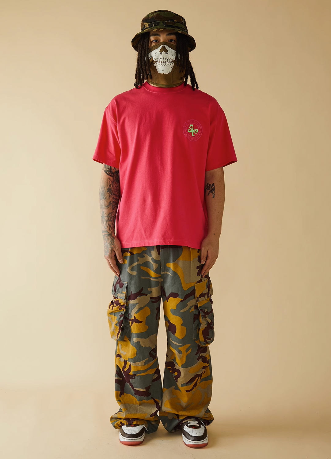 EVILKNIGHT(EK) Camouflage Side Large Pocket Pants