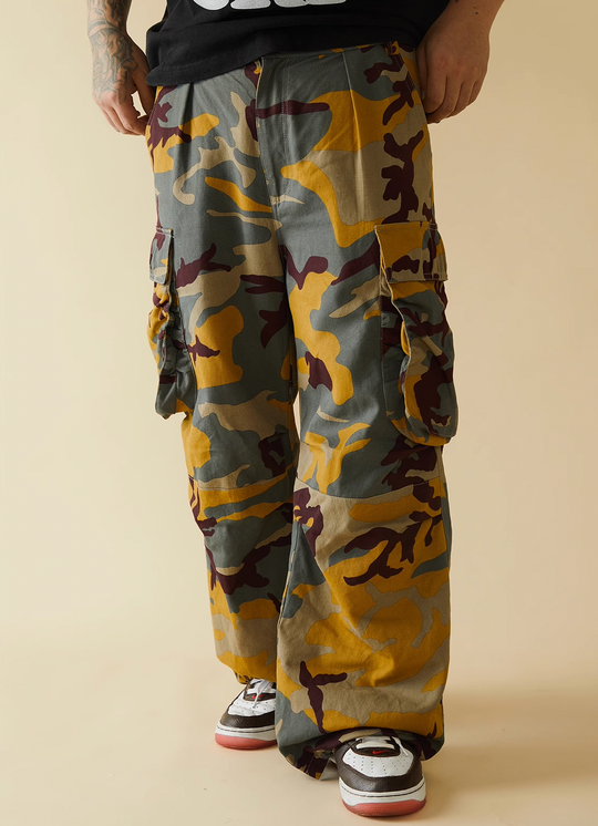 EVILKNIGHT(EK) Camouflage Side Large Pocket Pants