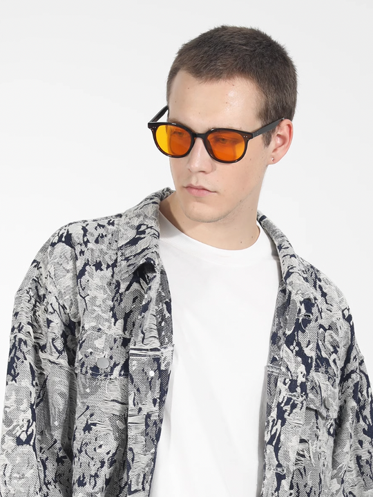 Harsh and Cruel Tie Dye Full Print Rose Jacquard Denim Jacket