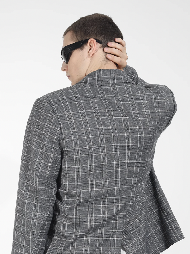 Harsh and Cruel Customized Check Double Breasted Blazer