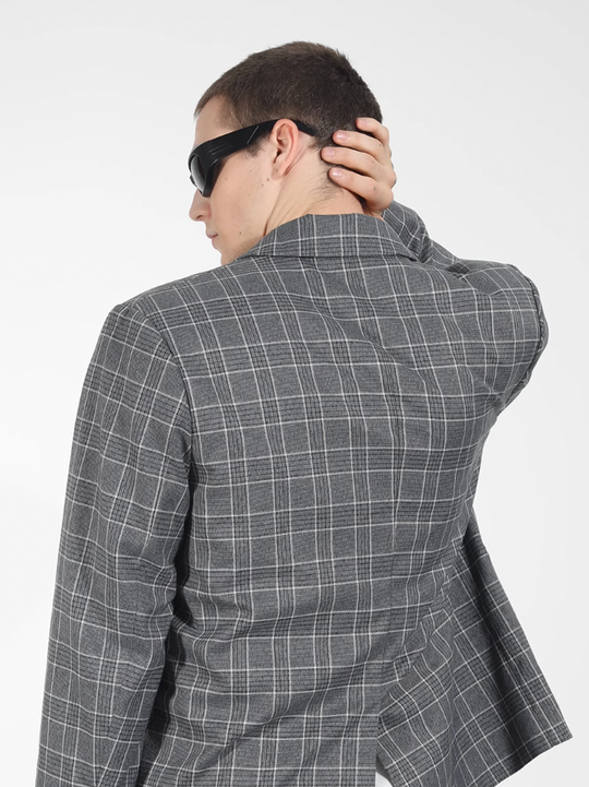 Harsh and Cruel Customized Check Double Breasted Blazer
