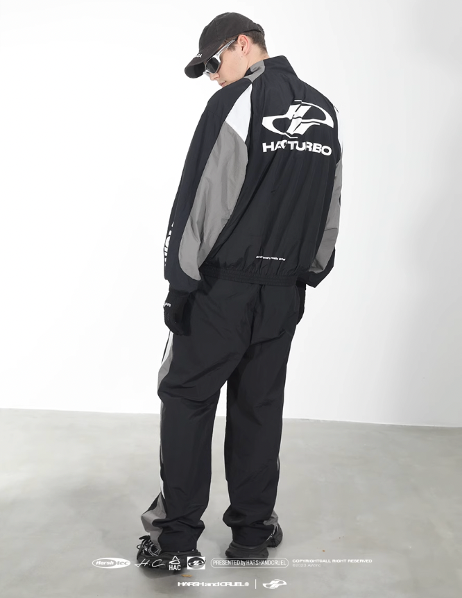 Harsh and Cruel Colorblocking Sports Leisure Racing Jacket