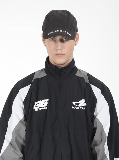 Harsh and Cruel Colorblocking Sports Leisure Racing Jacket