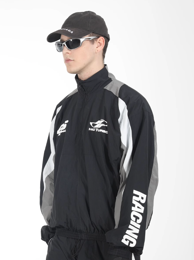 Harsh and Cruel Colorblocking Sports Leisure Racing Jacket
