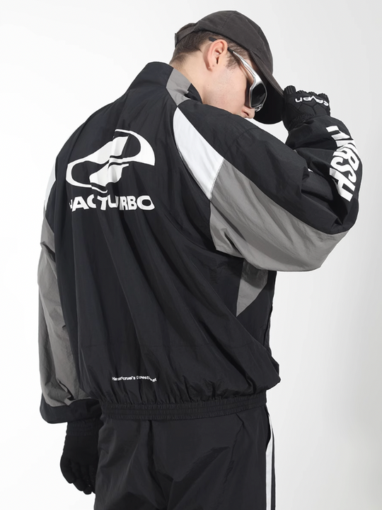 Harsh and Cruel Colorblocking Sports Leisure Racing Jacket