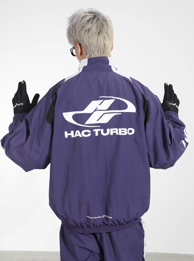 Harsh and Cruel Colorblocking Sports Leisure Racing Jacket