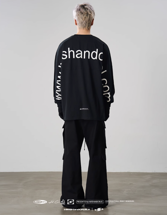 Harsh and Cruel Multi Pocket Workwear Wide Leg Trousers