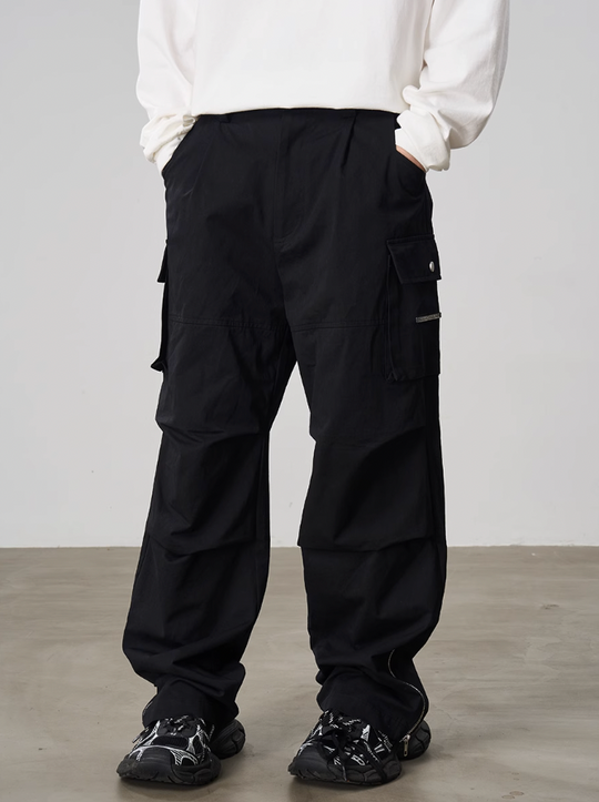 Harsh and Cruel Double Knee Pleated Contour Zip Work Pants
