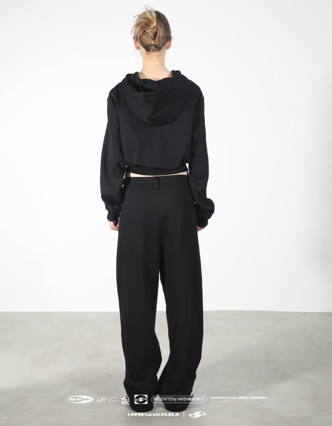 Harsh and Cruel Drawstring Strap Sweater Pants