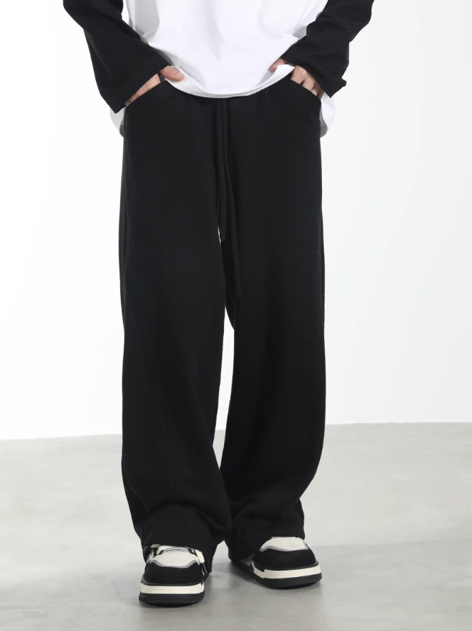 Harsh and Cruel Drawstring Strap Sweater Pants