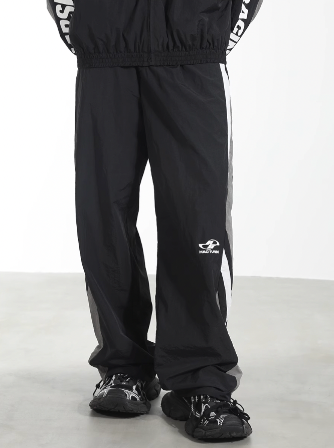 Harsh and Cruel Colorblocking Racer Adjustable Trousers