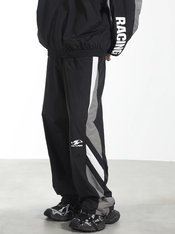 Harsh and Cruel Colorblocking Racer Adjustable Trousers