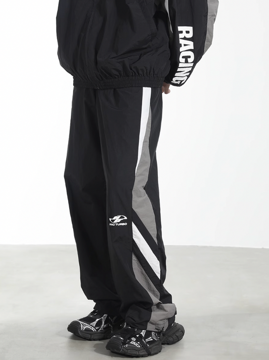 Harsh and Cruel Colorblocking Racer Adjustable Trousers