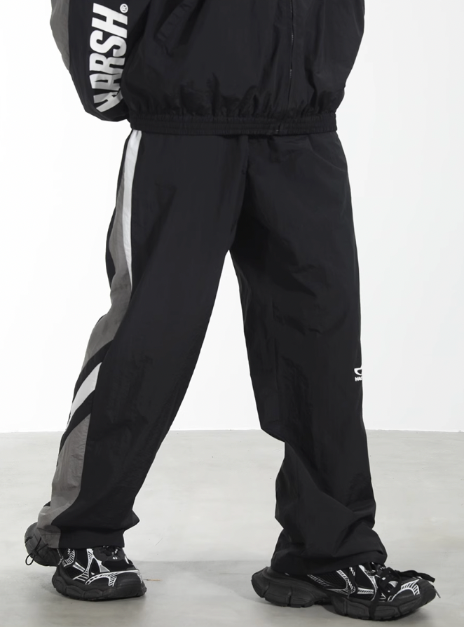 Harsh and Cruel Colorblocking Racer Adjustable Trousers