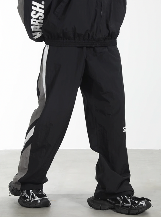 Harsh and Cruel Colorblocking Racer Adjustable Trousers