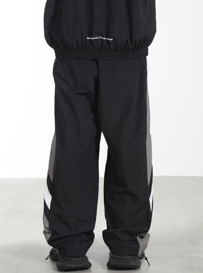 Harsh and Cruel Colorblocking Racer Adjustable Trousers