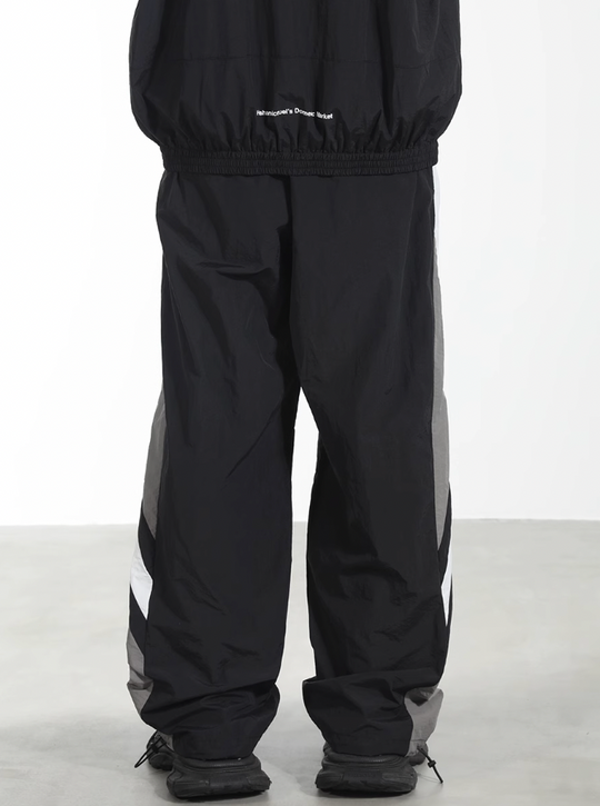 Harsh and Cruel Colorblocking Racer Adjustable Trousers