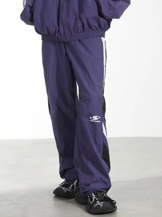 Harsh and Cruel Colorblocking Racer Adjustable Trousers