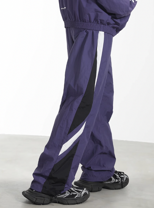 Harsh and Cruel Colorblocking Racer Adjustable Trousers