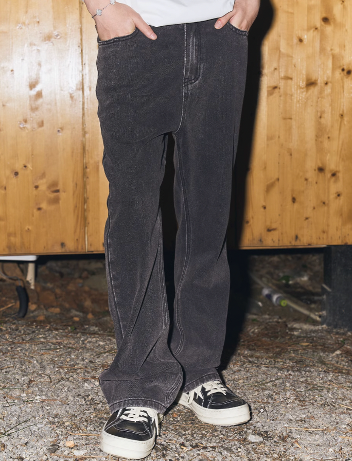 Harsh and Cruel Retro Washed Straight Denim Pants