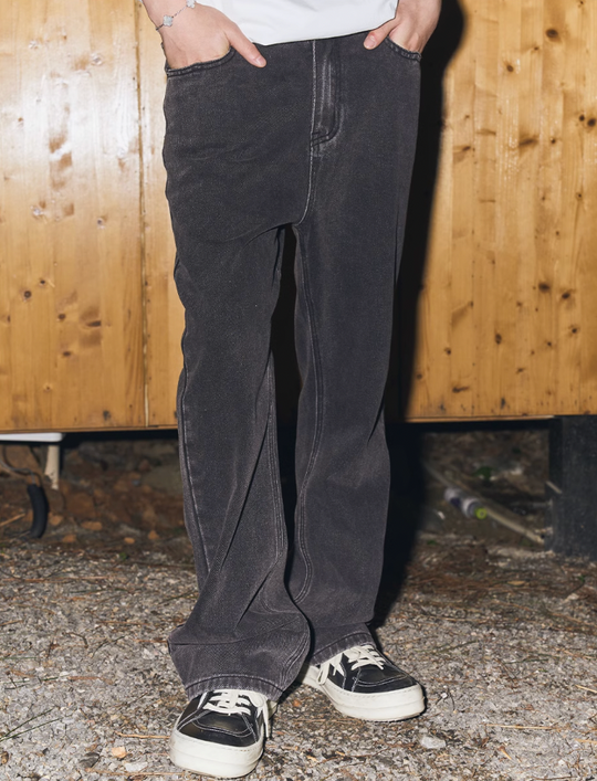 Harsh and Cruel Retro Washed Straight Denim Pants