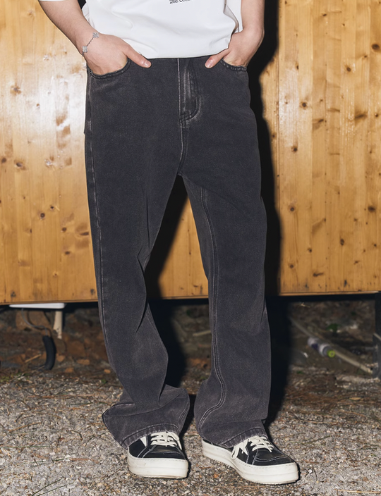 Harsh and Cruel Retro Washed Straight Denim Pants