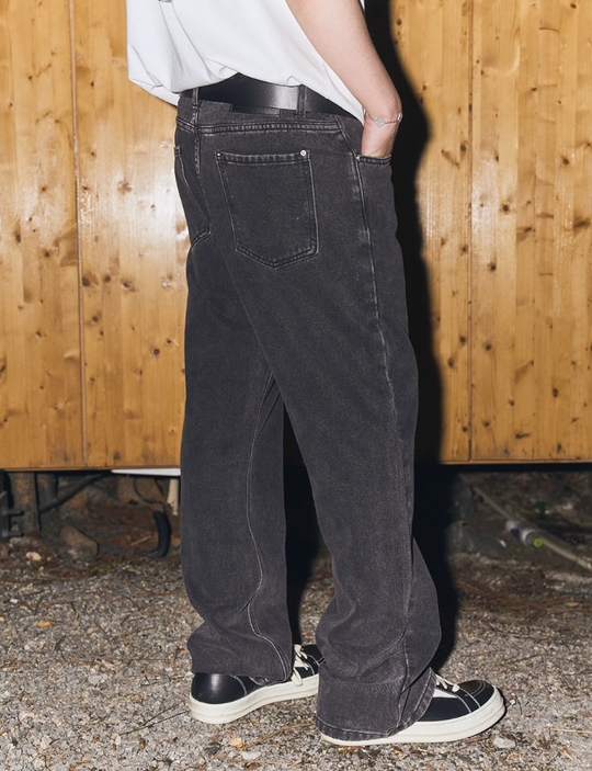 Harsh and Cruel Retro Washed Straight Denim Pants