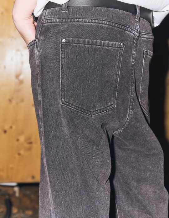 Harsh and Cruel Retro Washed Straight Denim Pants