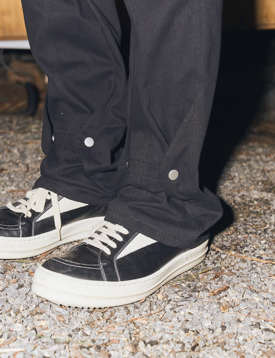 Harsh and Cruel Buttons Flared Suit Trousers