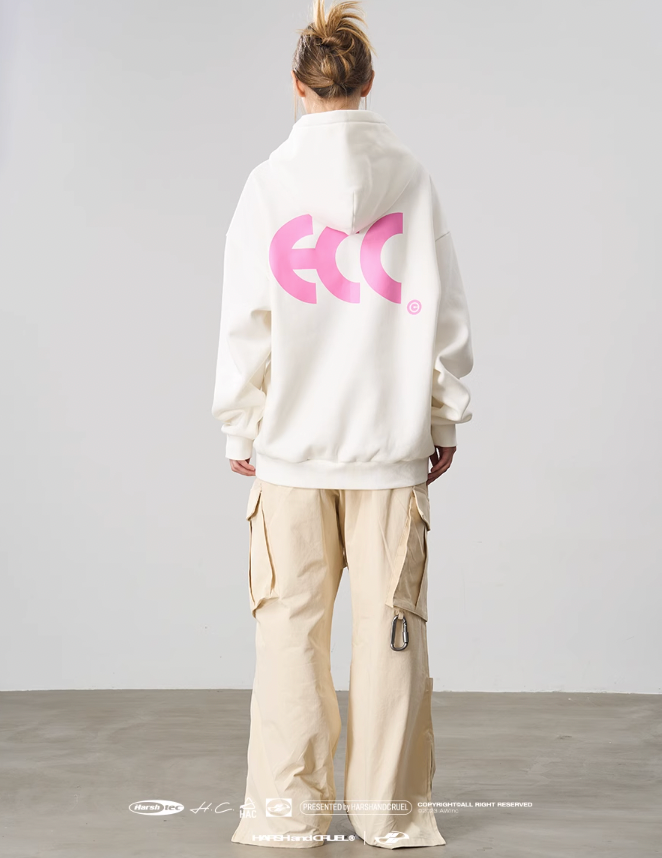 Harsh and Cruel Gradient Logo Print Hoodie