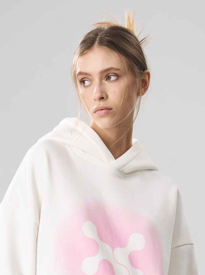 Harsh and Cruel Gradient Logo Print Hoodie