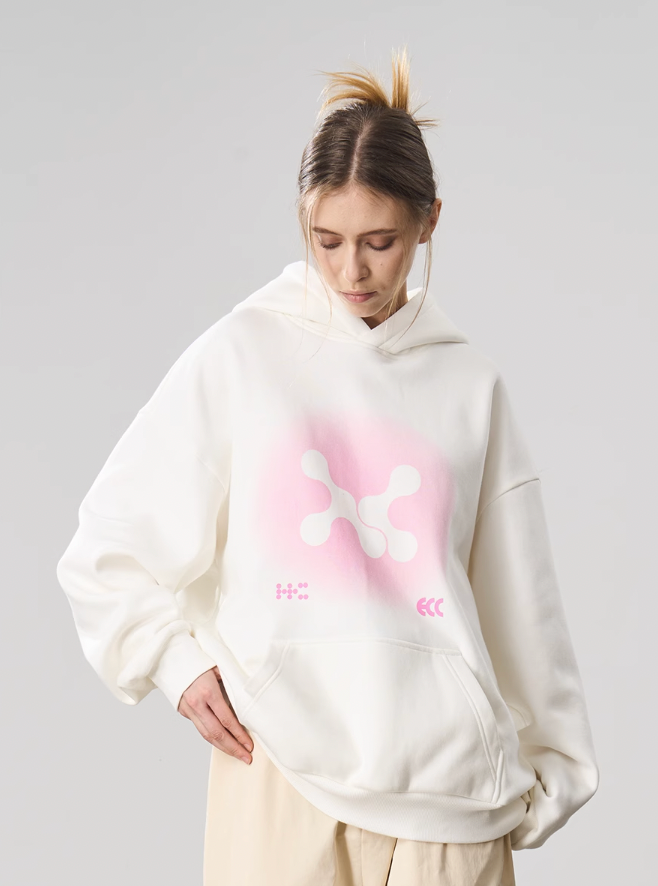 Harsh and Cruel Gradient Logo Print Hoodie