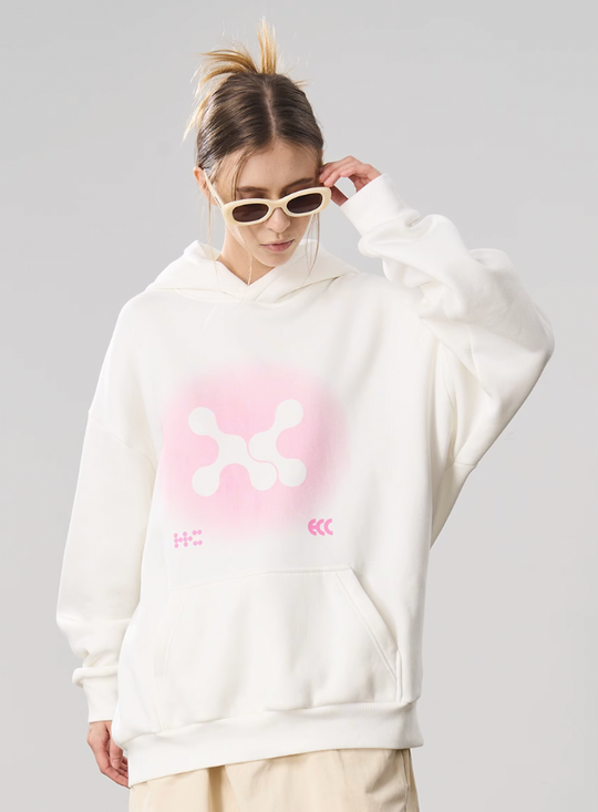 Harsh and Cruel Gradient Logo Print Hoodie